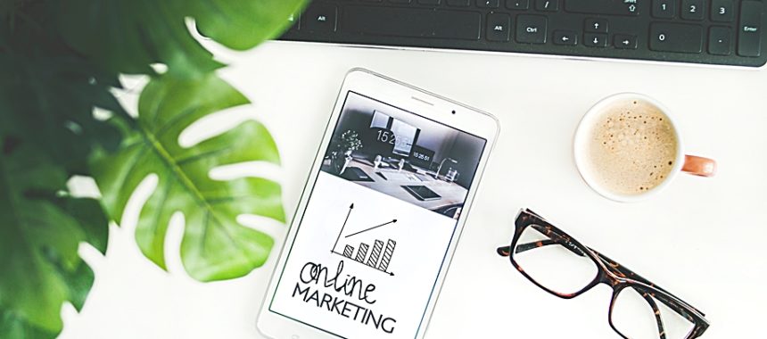 content marketing tools shown on phone screen